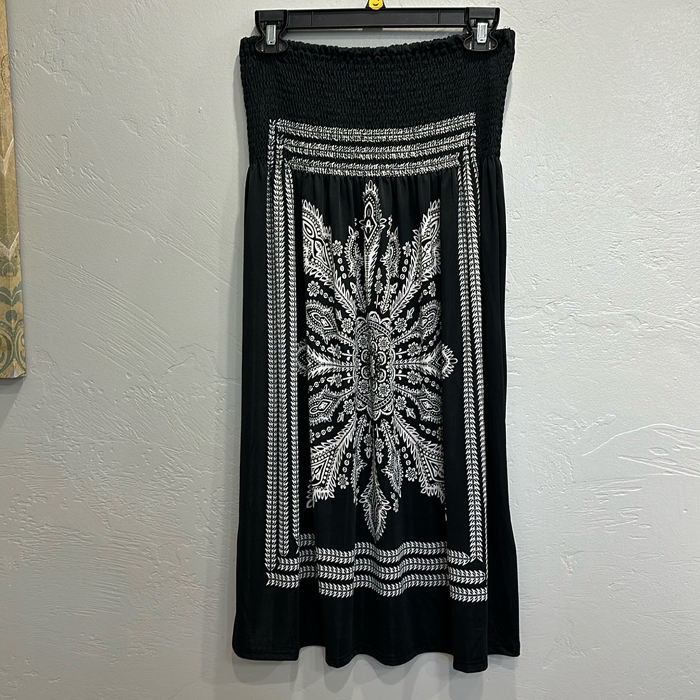 CHRISTINALOVE STRAPLESS SUMMER DRESS SIZE L